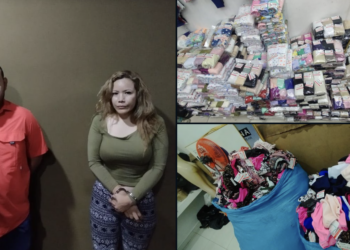 Capturan a sujetos por comercializar ropa falsificada